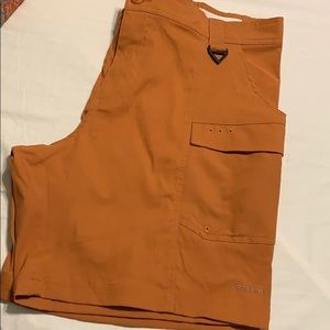 Orange Columbia PFG shorts